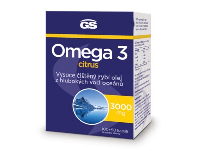 GS Omega 3 Citrus 100+50 kapslí