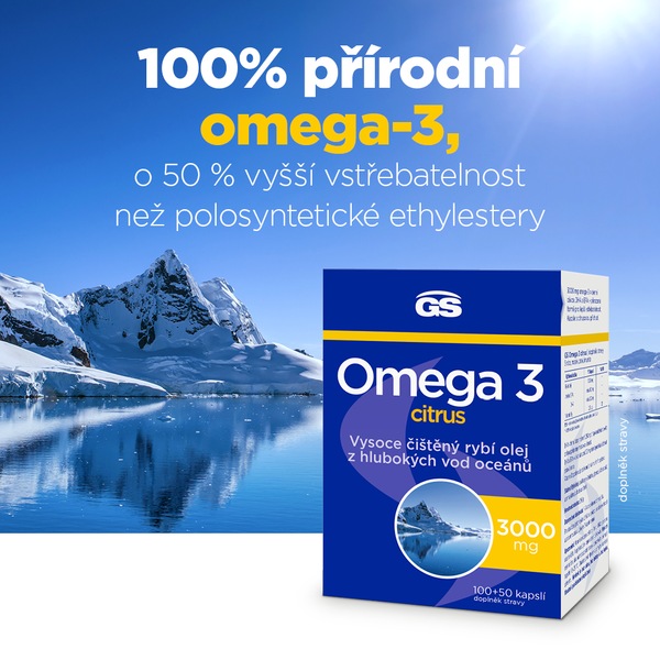 GS Omega 3 Citrus 100+50 kapslí GS Omega 3 Citrus 100+50 kapslí
