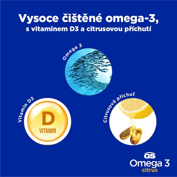GS Omega 3 Citrus 60+30 kapslí GS Omega 3 Citrus 60+30 kapslí