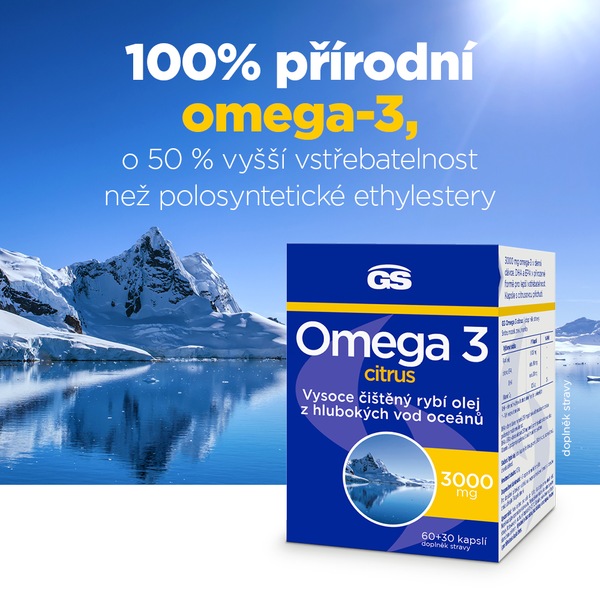 GS Omega 3 Citrus 60+30 kapslí GS Omega 3 Citrus 60+30 kapslí