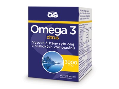GS Omega 3 Citrus 60+30 kapslí