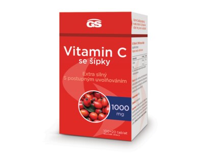GS Vitamin C 1000 mg se šípky 100+20 tablet