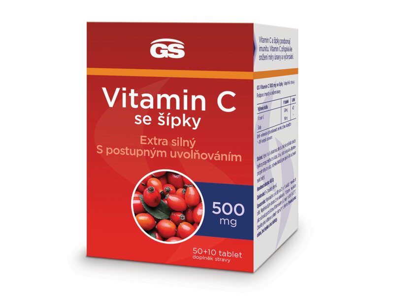 GS Vitamin C 500 mg se šípky 50+10 tablet