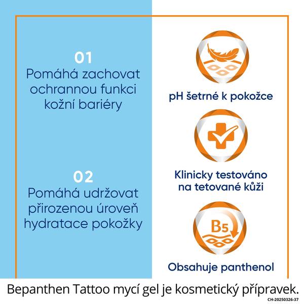 Bepanthen Tattoo mycí gel 200 ml
