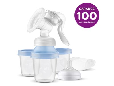 Philips Avent odsávačka mateřského mléka manuální s VIA systémem Philips Avent odsávačka mateřského mléka manuální s VIA systémem