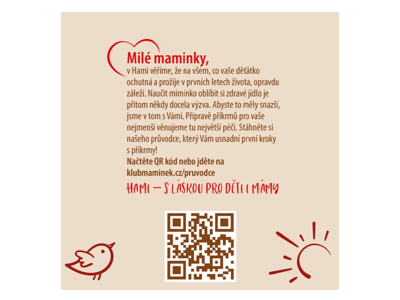 Hami Mléčná kaše na dobré ráno 7 obilovin s banánem, jablkem a pomerančem 210 g