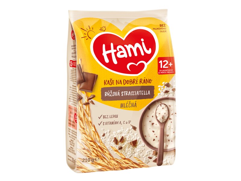 Hami Mléčná kaše na dobré ráno rýžová se stracciatelou 210 g