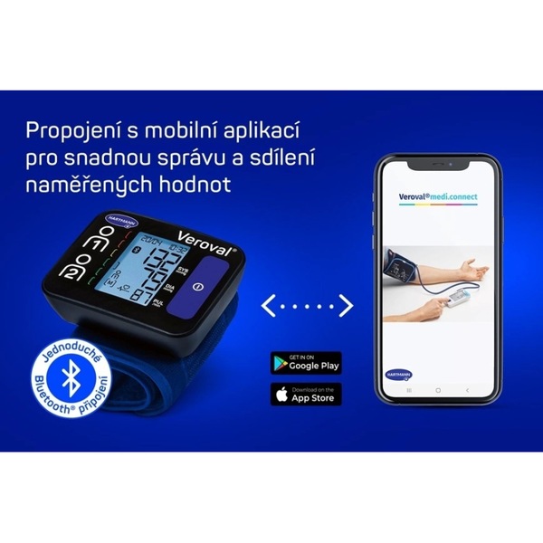 Veroval Compact+connect zápěstní tonometr