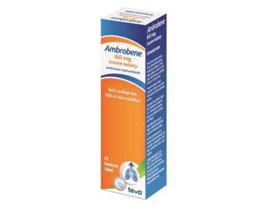 Ambrobene 60 mg 20 šumivých tablet Ambrobene 60 mg 20 šumivých tablet