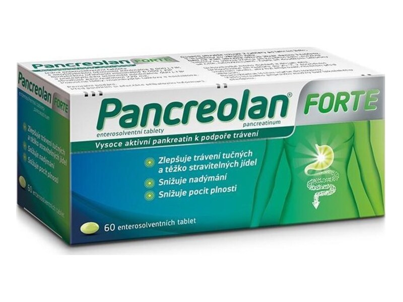 Pancreolan Forte 60 enterosolventních tablet