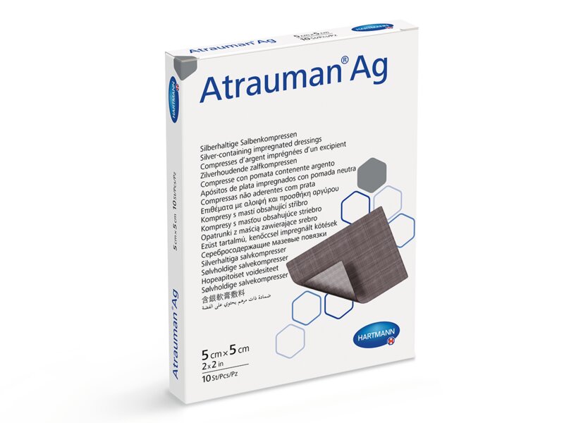 Atrauman AG kompres sterilní mastný tyl 5x5 cm 10 ks Atrauman AG kompres sterilní mastný tyl 5x5 cm 10 ks