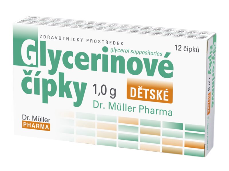 Dr. Müller Glycerinové čípky 1 g pro děti 12 ks