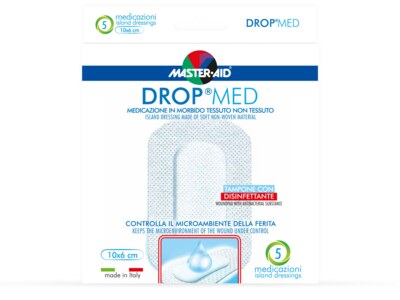 Drop Med Rychloobvaz sterilní antiseptický 10x6 cm 5 ks