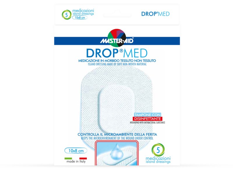 Drop Med Rychloobvaz sterilní antiseptický 10x8 cm 5 ks