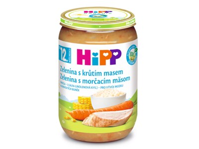 Hipp Menu BIO Zelenina s krůtím masem 220 g Hipp Menu BIO Zelenina s krůtím masem 220 g