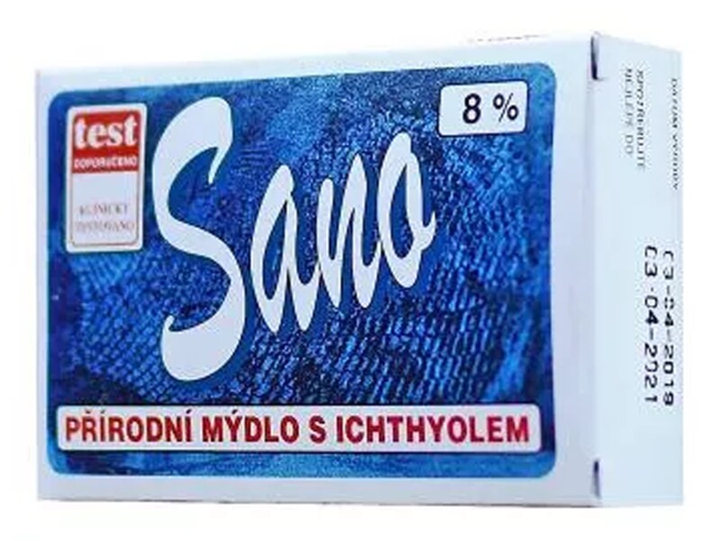 Merco Sano mýdlo s ichtyolem 8% 100 g