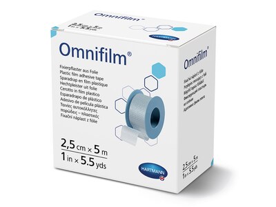 Omnifilm Fixační náplast z porézní fólie 2,5 cm x 5 m 1 ks