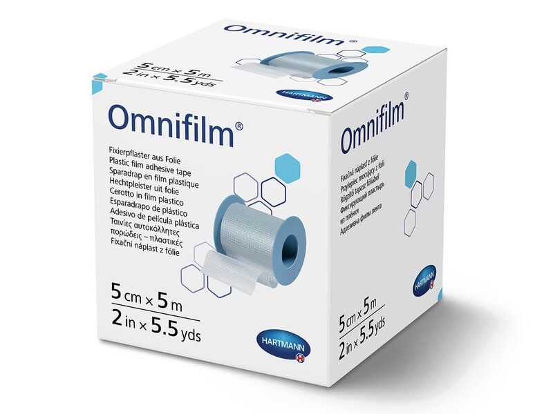 Omnifilm Fixační náplast z porézní fólie 5 cm x 5 m 1 ks