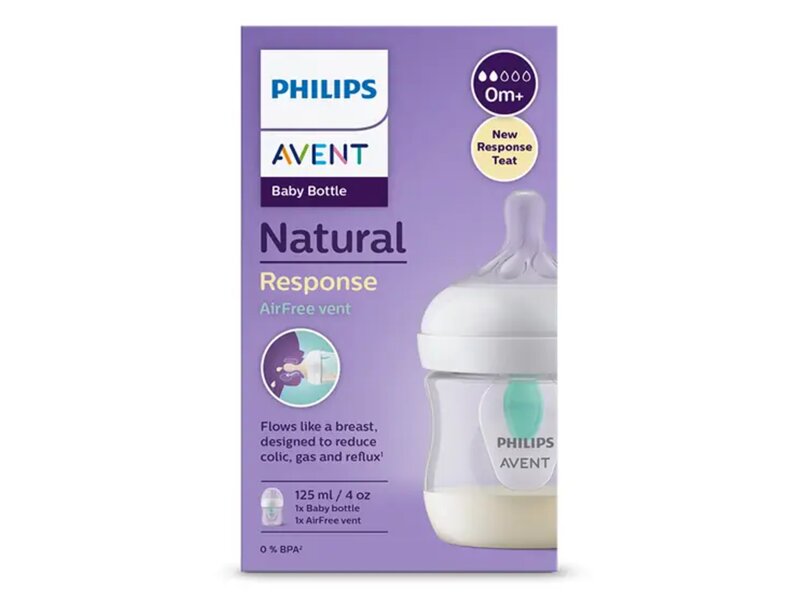 Philips Avent Natural Response láhev s ventilem od narození 125 ml