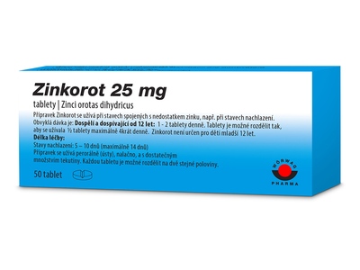 Zinkorot 25 mg 50 tablet