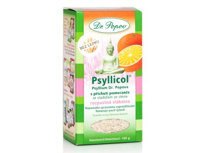 Dr. Popov Psyllicol s příchutí pomeranče 100 g Dr. Popov Psyllicol s příchutí pomeranče 100 g