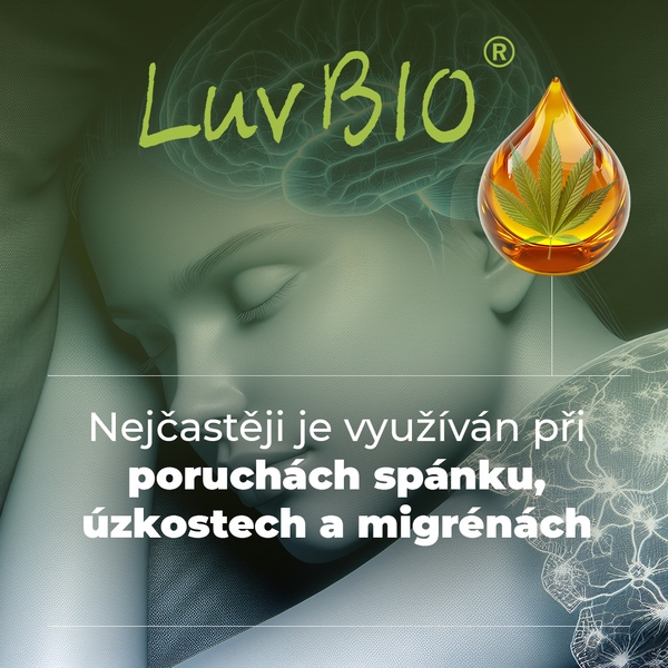 LuvBIO CBD 15 % BIO konopný olej 10 ml