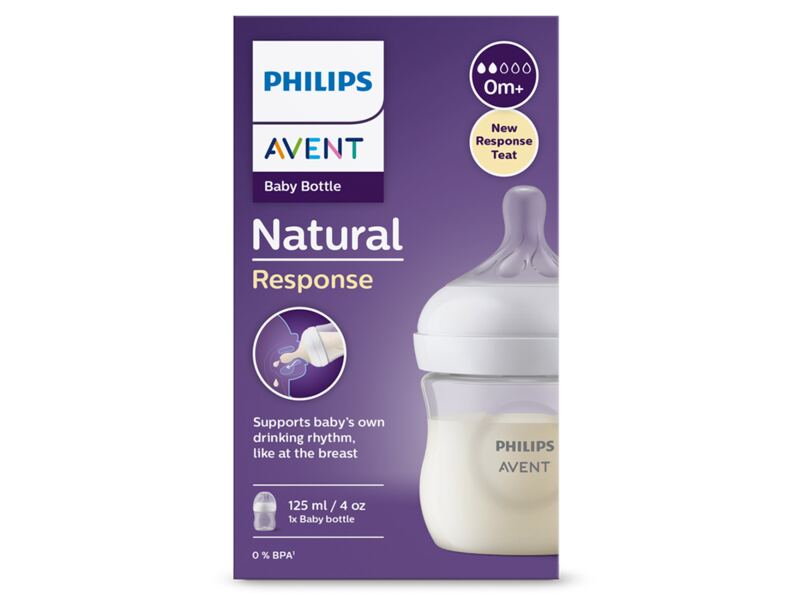 Philips Avent Natural Response láhev s ventilem 0+ měsíců 125 ml