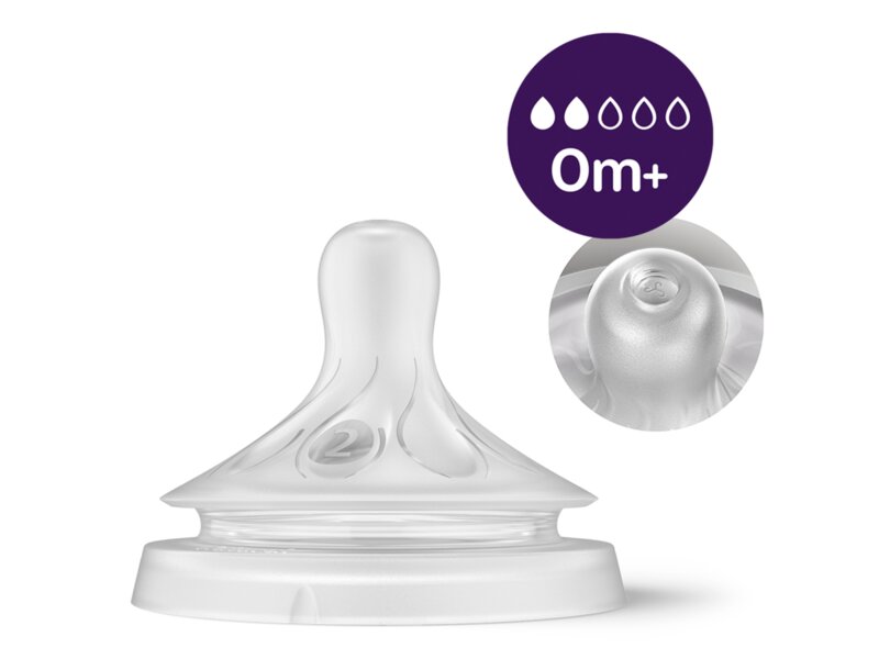 Philips Avent Natural Response láhev s ventilem 0+ měsíců 125 ml 2 ks