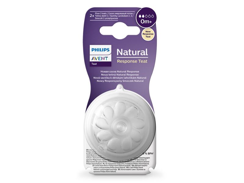 Philips Avent Natural Response savička 2 novorozenecký průtok 0+ měsíců 2 ks