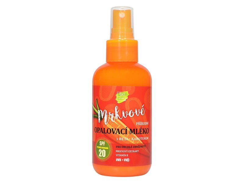 Vivaco Mrkvové opalovací mléko SPF20 150 ml Vivaco Mrkvové opalovací mléko SPF20 150 ml