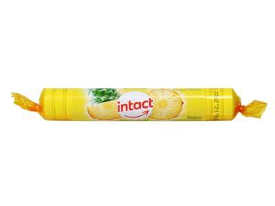 Intact Hroznový cukr s vitamínem C ananas 16 ks Intact Hroznový cukr s vitamínem C ananas 16 ks