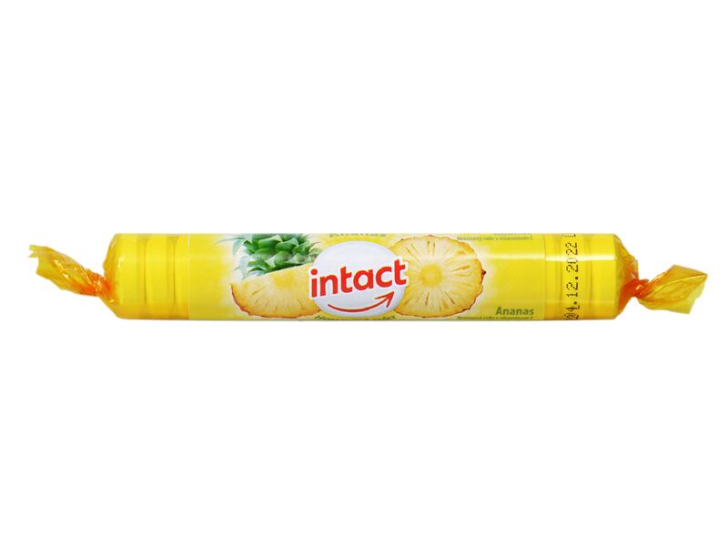 Intact Hroznový cukr s vitamínem C ananas 16 ks