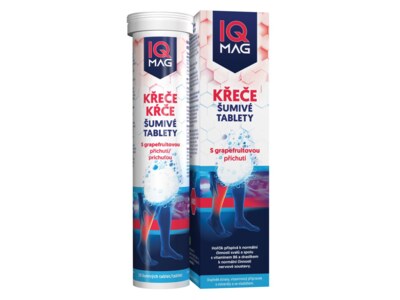 IQ Mag Křeče s příchutí grapefruitu 20 šumivých tablet IQ Mag Křeče s příchutí grapefruitu 20 šumivých tablet