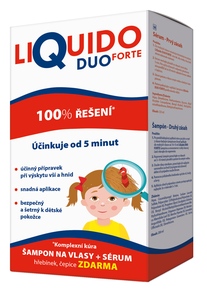 LiQuido DUO Forte šampon na vši 200 ml + sérum 125 ml set