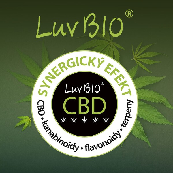 Luvbio CBD 15 % BIO konopný olej 10 ml 1+1 ZDARMA Luvbio CBD 15 % BIO konopný olej 10 ml 1+1 ZDARMA