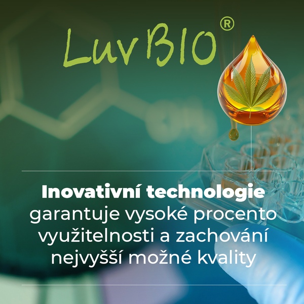 Luvbio CBD 15 % BIO konopný olej 10 ml 1+1 ZDARMA Luvbio CBD 15 % BIO konopný olej 10 ml 1+1 ZDARMA