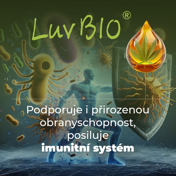 Luvbio CBD 15 % BIO konopný olej 10 ml 1+1 ZDARMA Luvbio CBD 15 % BIO konopný olej 10 ml 1+1 ZDARMA