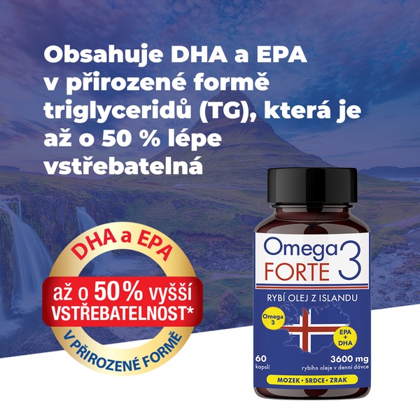 Omega 3 Forte 3600 mg rybí olej 60 kapslí