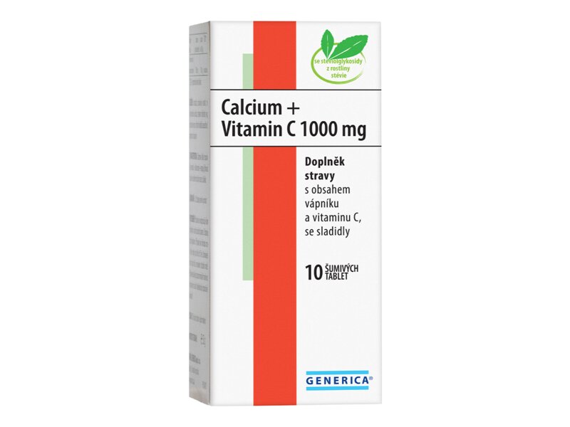 Calcium + Vitamin C 1000 mg Generica 10 tablet