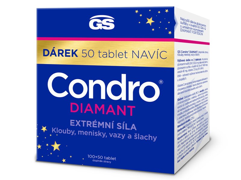 GS Condro Diamant 100+50 tablet dárkové balení GS Condro Diamant 100+50 tablet dárkové balení