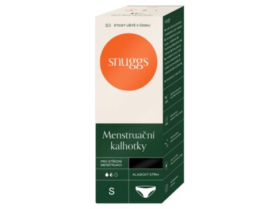 Snuggs Menstruační kalhotky střední menstruace klasický střih velikost S Snuggs Menstruační kalhotky střední menstruace klasický střih velikost S