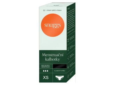 Snuggs Menstruační kalhotky silná menstruace klasický střih velikost XS Snuggs Menstruační kalhotky silná menstruace klasický střih velikost XS