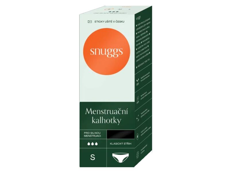Snuggs Menstruační kalhotky silná menstruace klasický střih velikost S