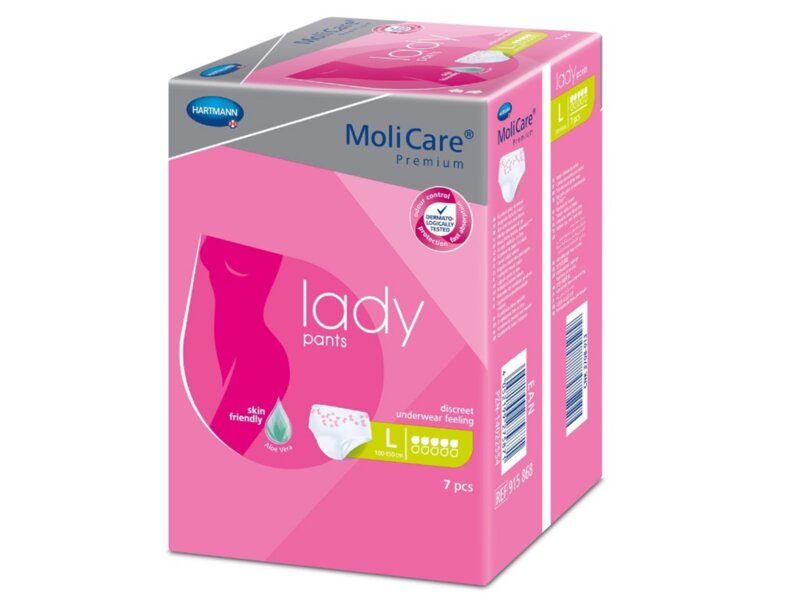 MoliCare Lady Pants inkontinenční kalhotky 5 kapek L 7 ks