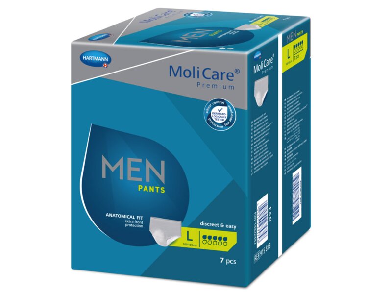 MoliCare Men Pants inkontinenční kalhotky 5 kapek L 7 ks MoliCare Men Pants inkontinenční kalhotky 5 kapek L 7 ks