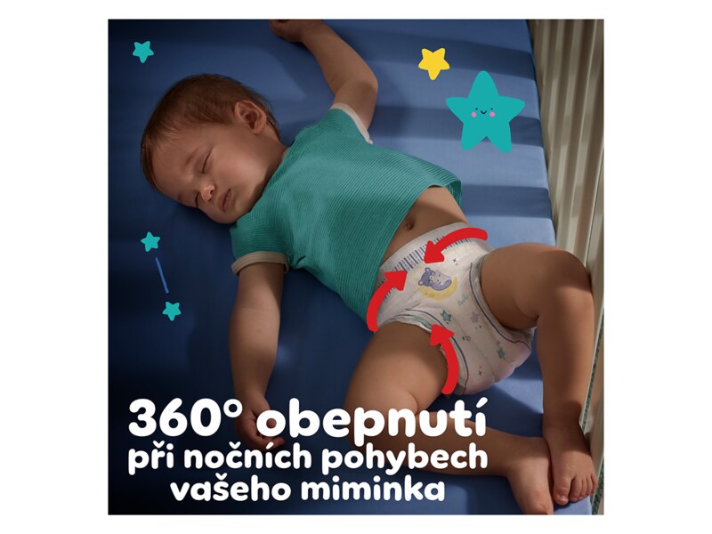 Pampers Pants Night plenkové kalhotky vel. 4 (9 - 15 kg) 25 ks