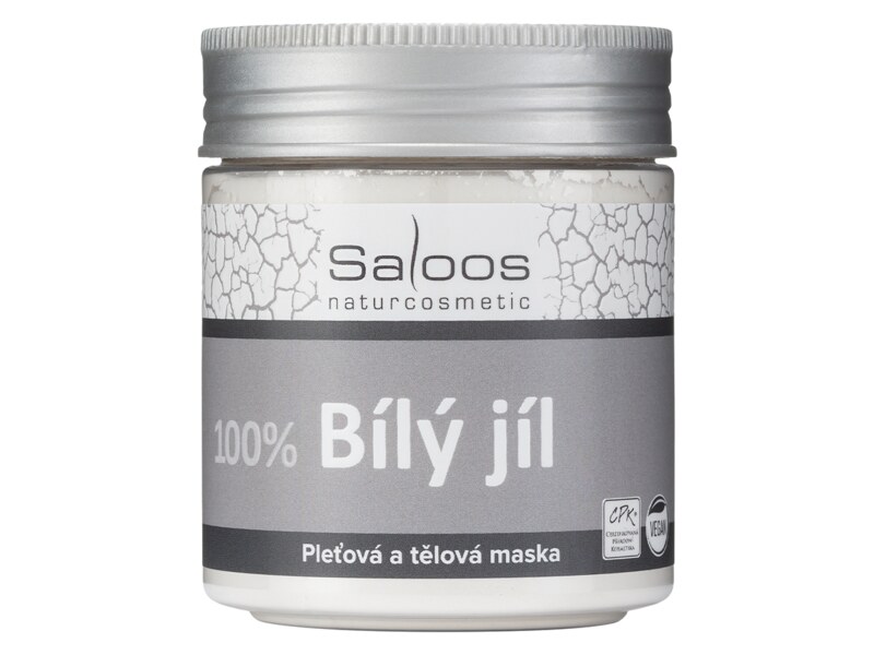 Saloos Bílý jíl pleťová a tělová maska 100 g