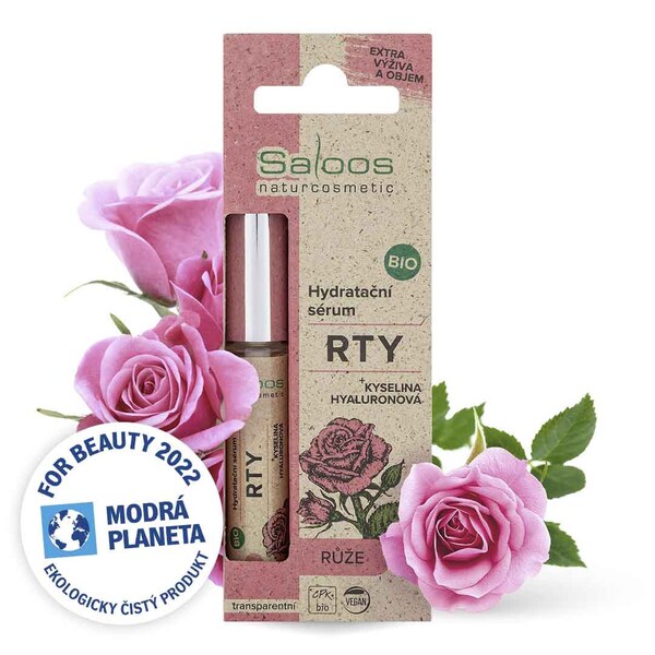 Saloos BIO Hydratační sérum na rty s růží 7 ml 