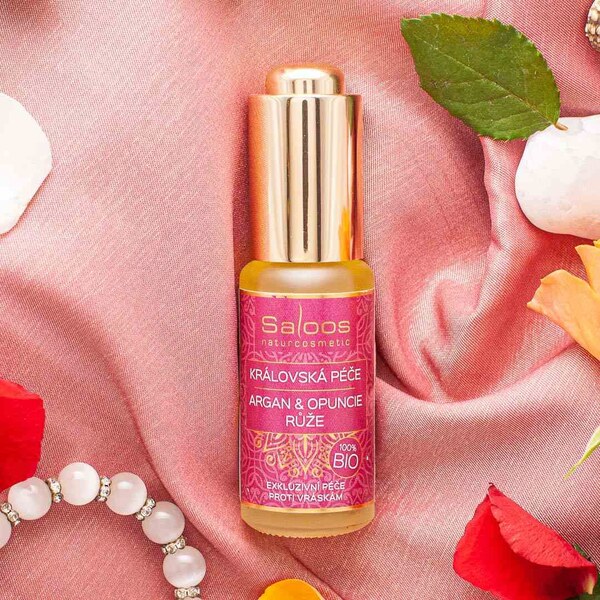 Saloos Královská péče proti vráskám s arganem, opuncií a růží olej 20 ml