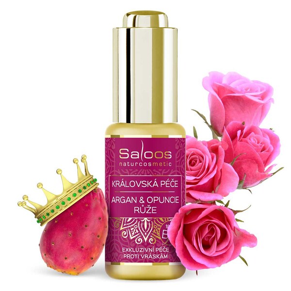 Saloos Královská péče proti vráskám s arganem, opuncií a růží olej 20 ml